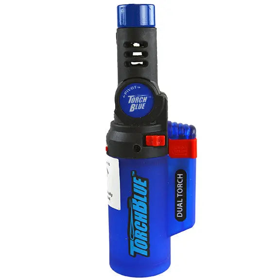 Pivot Head Dual Torch Lighter - 6 Pieces Per Retail Ready Display 41379 TORCH BLUE
