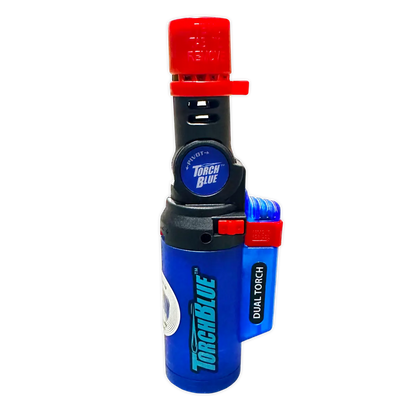 Pivot Head XXL Dual Torch Lighter - 8 Pieces Per Retail Ready Display 41404 TORCH BLUE