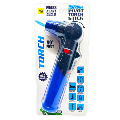 Pivot Torch Stick Lighter - 4 Pieces Per Retail Ready Display 41522 TORCH BLUE