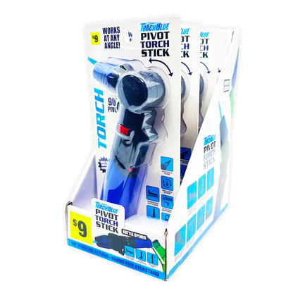 Pivot Torch Stick Lighter - 4 Pieces Per Retail Ready Display 41522 TORCH BLUE