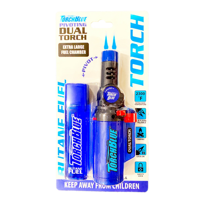 Butane Torch Lighters Assortment Floor Display - 30 Pieces Per Retail Ready Display 88673 TORCH BLUE