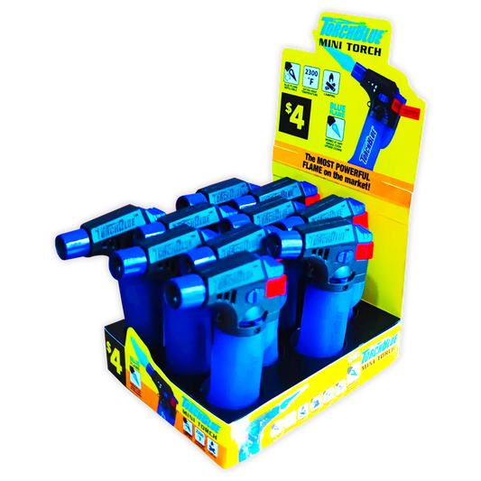 Mini Torch Lighter- 10 Pieces Per Retail Ready Display 41589 TORCH BLUE