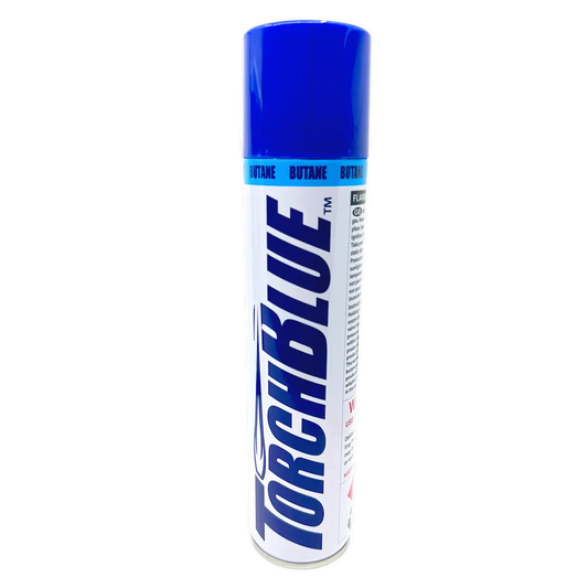 300ML Bulk Torch Blue Butane Refill- 4 Pieces Per Retail Ready Display 41666 TORCH BLUE