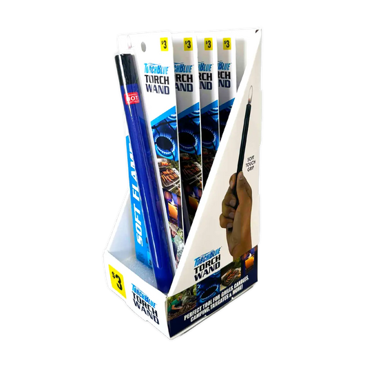 Thin Tube Utility Lighter - 8 Pieces Per Retail Ready Display 41745 TORCH BLUE