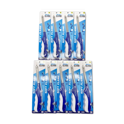 Utility Soft Flame Multi-Tool Lighter - 9 Pieces Per Retail Ready Display 41749 TORCH BLUE