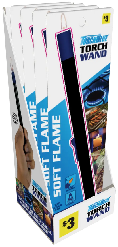 Thin Tube Utility Lighter - 4 Pieces Per Retail Ready Display 41756 TORCH BLUE