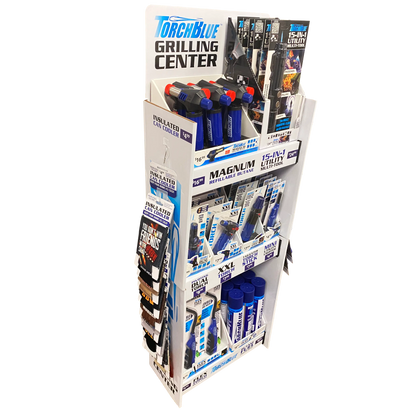 Grilling Center Assortment Floor Display - 71 Pieces Per Retail Ready Display 88403 TORCH BLUE