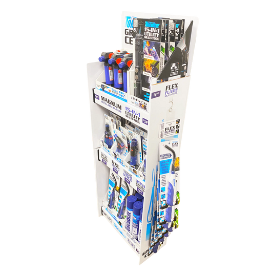 Grilling Center Assortment Floor Display - 71 Pieces Per Retail Ready Display 88403 TORCH BLUE