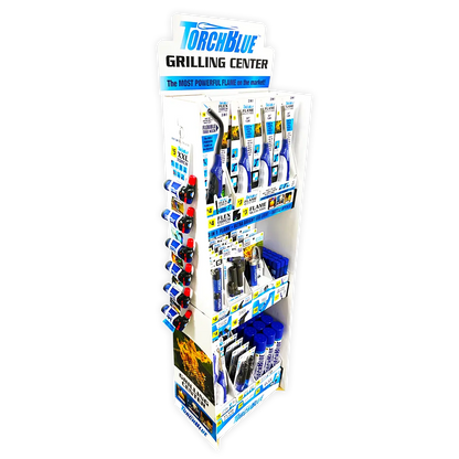 Grilling Center Assortment Floor Display - 81 Pieces Per Retail Ready Display 88524 TORCH BLUE