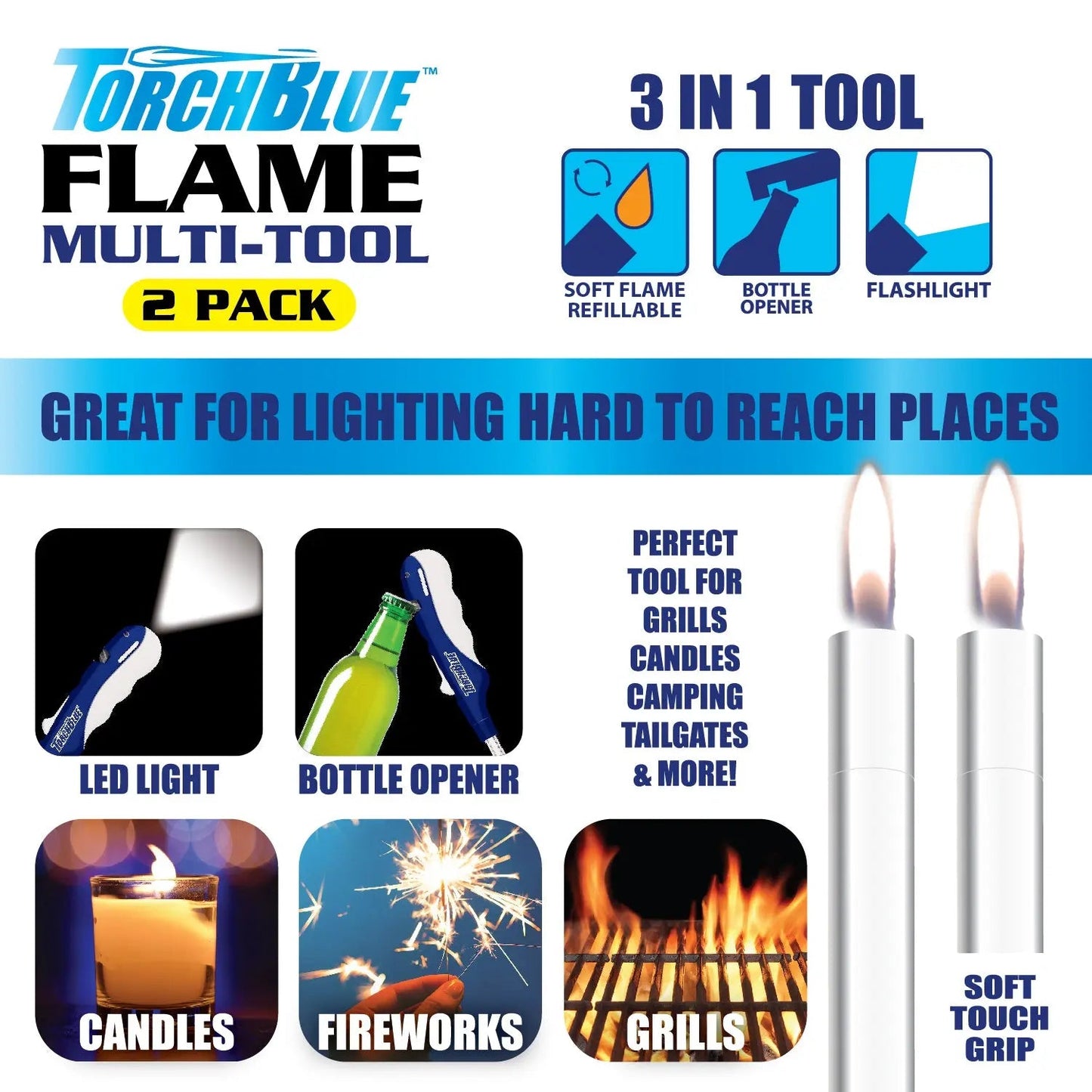Grilling Center Assortment Floor Display - 81 Pieces Per Retail Ready Display 88524 TORCH BLUE