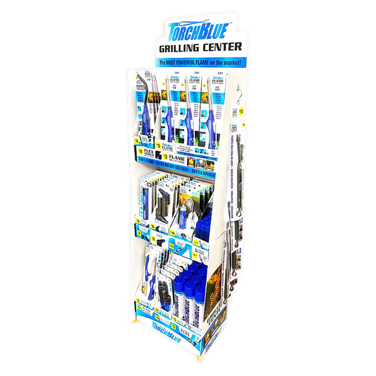 Grilling Center Assortment Floor Display - 81 Pieces Per Retail Ready Display 88524 TORCH BLUE