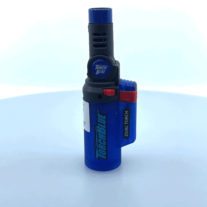 Pivot Head Dual Torch Lighter - 6 Pieces Per Retail Ready Display 41379 TORCH BLUE
